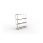 META SPEED-RACK Weitspann-Grundregal 1970mm Höhe, 1700mm Breite, 400mm Tiefe, mit 4 Fachebenen