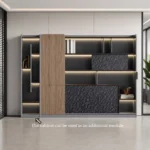 Schrank Portofino W0520AL, mit integrierter beleuchtung L500 x B400 x H2200mm – Bild 4