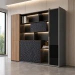 Schrank Portofino W0522AR – L500 x B400 x H2200 mm – Bild 3