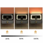 Smarter Nachttisch Anthrazitgrau mit Wireless Charging, USB, Type-C & Bluetooth – LED – Bild 2