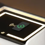 Smarter Nachttisch Orange mit Wireless Charging, USB, Type-C & Bluetooth – LED – Bild 2