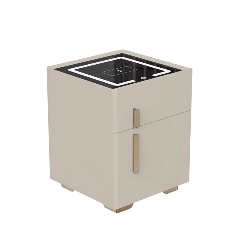 noptiera-inteligenta-cu-incarcare-wireless-iluminare-led-1-sertar-de-depozitare-si-seif-alba-design-modern-din-sticla-si-lemn-7123__w800_h800_c.webp Intelligenter Nachttisch Weiß mit Wireless Charging 15W, LED-Beleuchtung & integriertem Safe – Modernes Glas- und Holzdesign – Bild 1