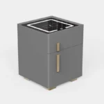 Intelligenter Nachttisch mit Wireless Charging, LED, 1 Schublade & Safe – Anthrazitgrau – Bild 2