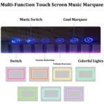 Intelligenter Nachttisch mit Wireless Charging, RGB-LED, 2 Schubladen & 20W Bluetooth-Lautsprecher – Anthrazitgrau – Bild 4