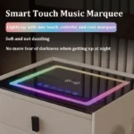 Intelligenter Nachttisch mit Wireless Charging, Bluetooth-Lautsprecher & RGB-LED – Weiß, 3 Schubladen – Bild 3