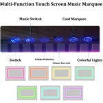 Intelligenter Nachttisch Anthrazit mit Wireless Charging, RGB-LED, kabelloser Verriegelung & 20W Bluetooth-Lautsprecher – Bild 2