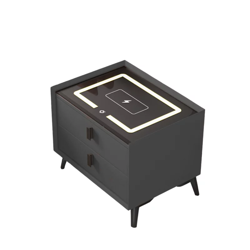 noptiera-inteligenta-cu-incarcare-wireless-si-iluminare-led-culoare-gri-antracit-2-sertare-design-modern-din-sticla-si-lemn-7996__w800_h800_c.webp Smarter Nachttisch mit 15W Wireless Charging & LED-Beleuchtung – Anthrazitgrau, 2 Schubladen – Bild 1