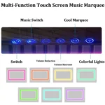 Intelligenter Nachttisch mit 15W Wireless Charging, Bluetooth-Lautsprecher & RGB-LED – Schwarz, 3 Schubladen – Bild 2