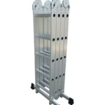 Aluminium-Multifunktionsleiter 20 Sprossen , 4×5 – klappbare Gelenkleiter mit großen Sicherheitsgelenken & 20 Sprossen